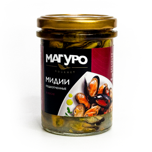 Мидии подкопченные в масле "Магуро", 200 г