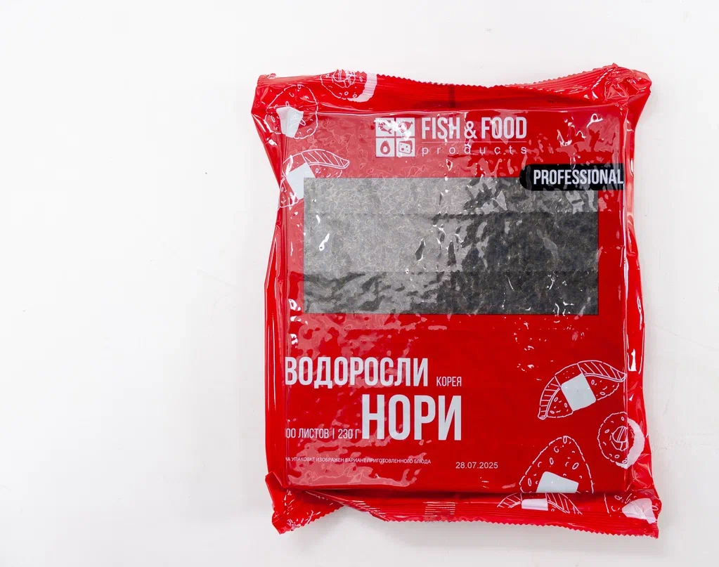 Водоросли "FISH&FOOD" морские жареные, 100 листов