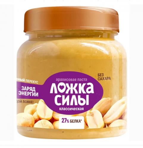 Арахисовая паста "Ложка силы" хрустящая с солью, 250 г