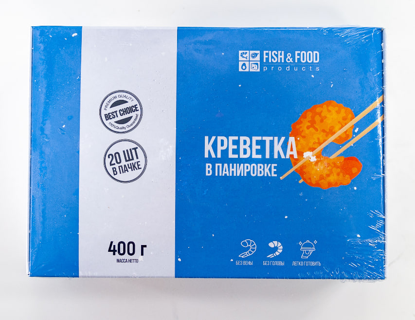 Креветки "Fish&Food" в панировке, 400 г