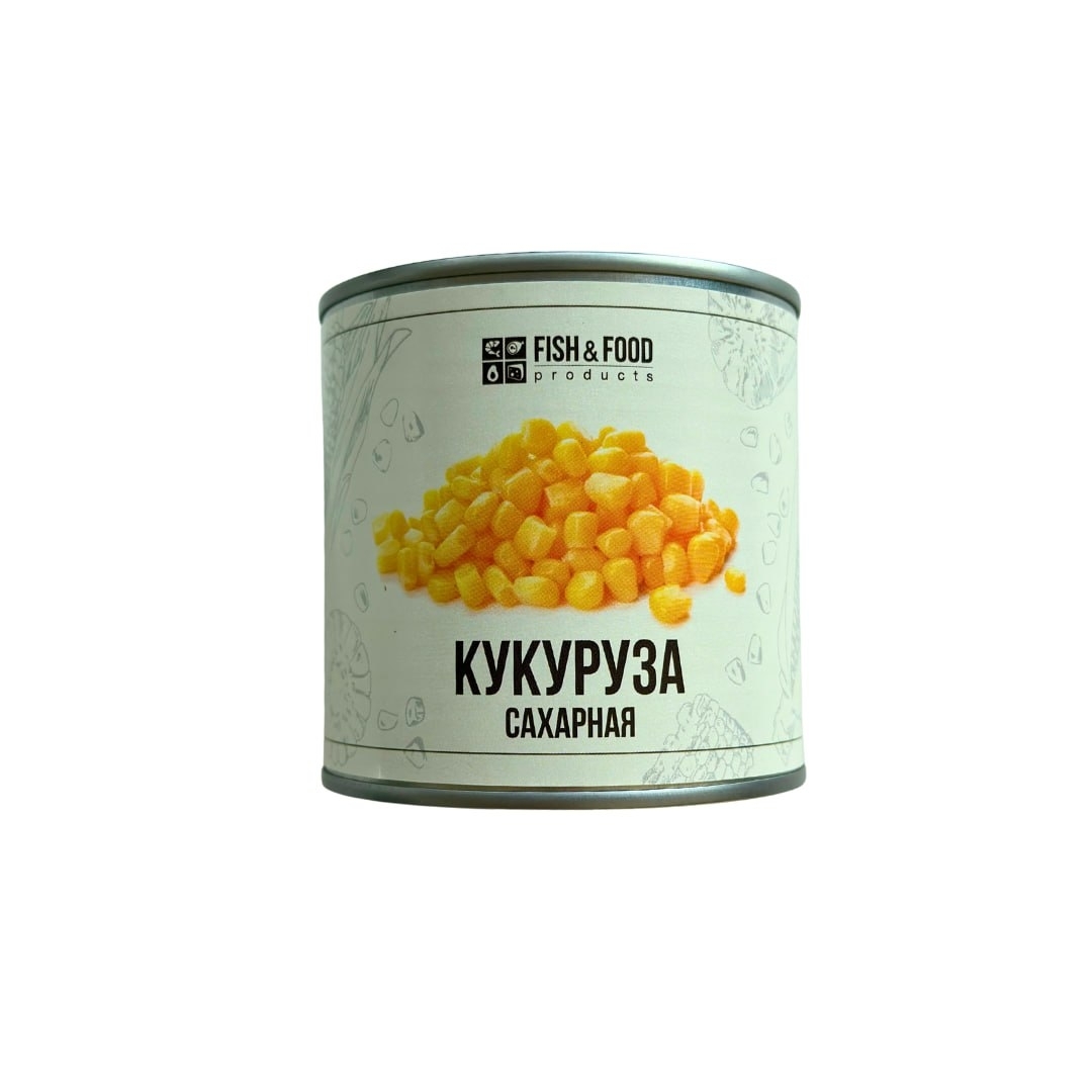Кукуруза сахарная "Fish&Food" в зернах, 340 г