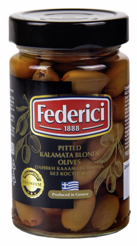 Оливки "Federici" Каламата блон без косточки, 300 гр
