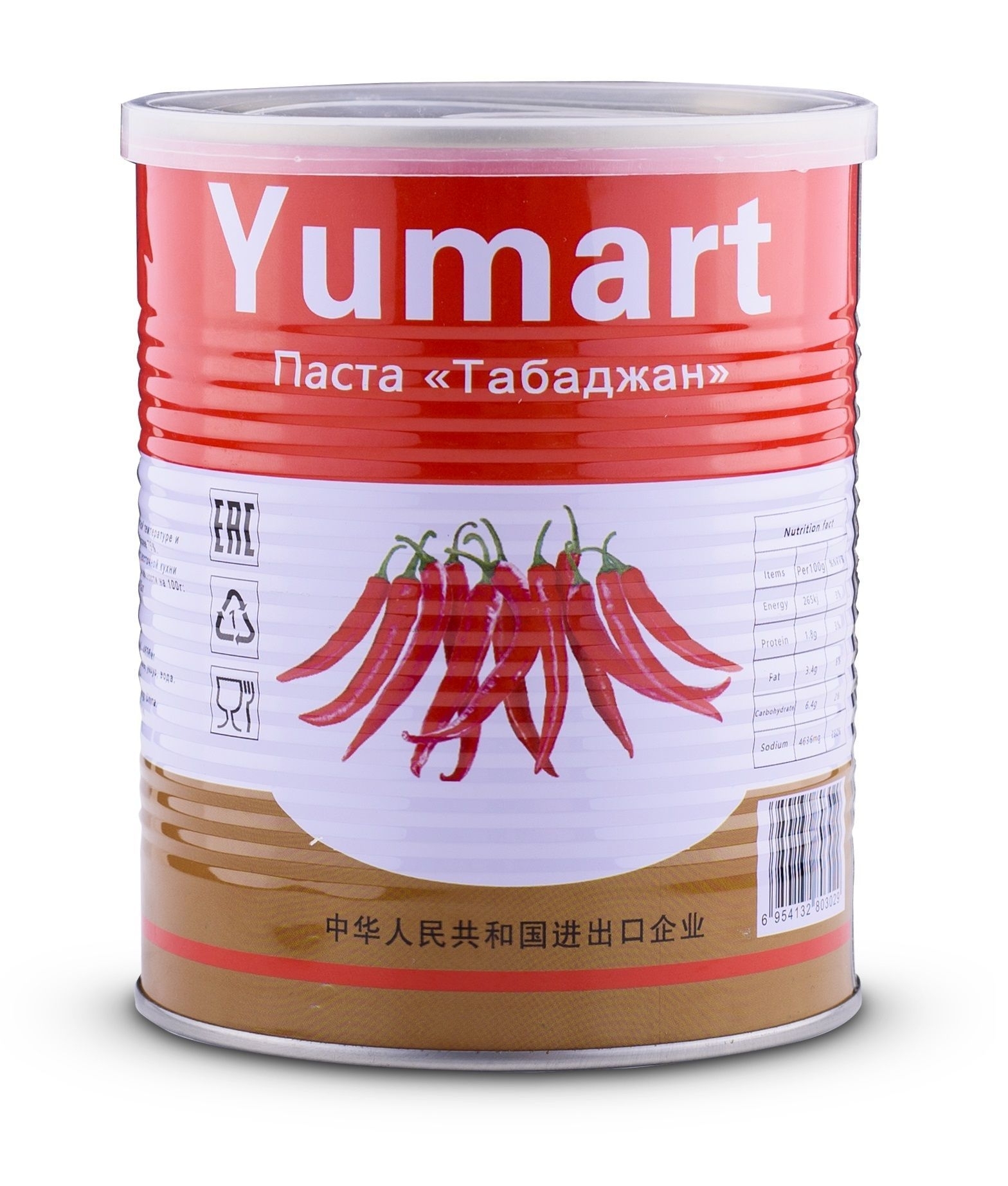 Паста острая "Yumart" Тобаджан, 920 г