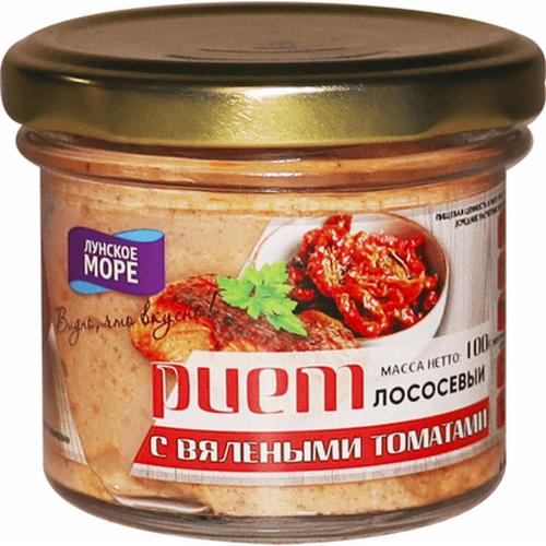 Риет "Лунское море" лососевый с вялеными томатами, 100 г