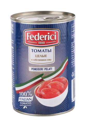 Томаты "Federici" очищенные целые в с/с, 425мл