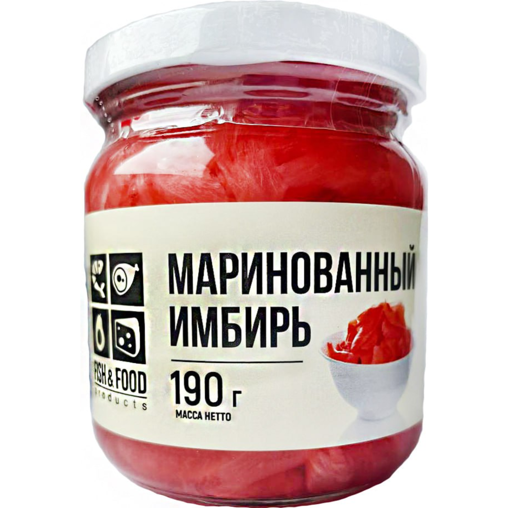 Имбирь "FISH&FOOD" маринованный розовый, 190 г