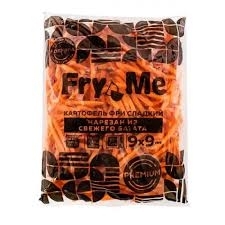 Картофель фри сладкий из батата "FRY ME" 9*9, 2.5кг