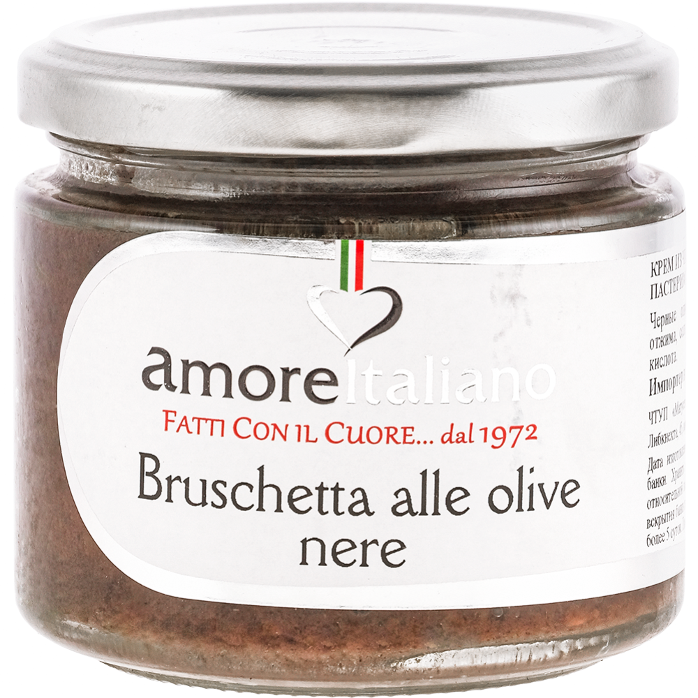Крем из черных оливок "Amore Italiano",180 г