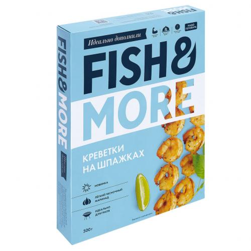 Креветки "Fish&More" на шпажках, 500 гр