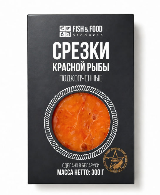 Срезки красной рыбы подкопченные, 300 г