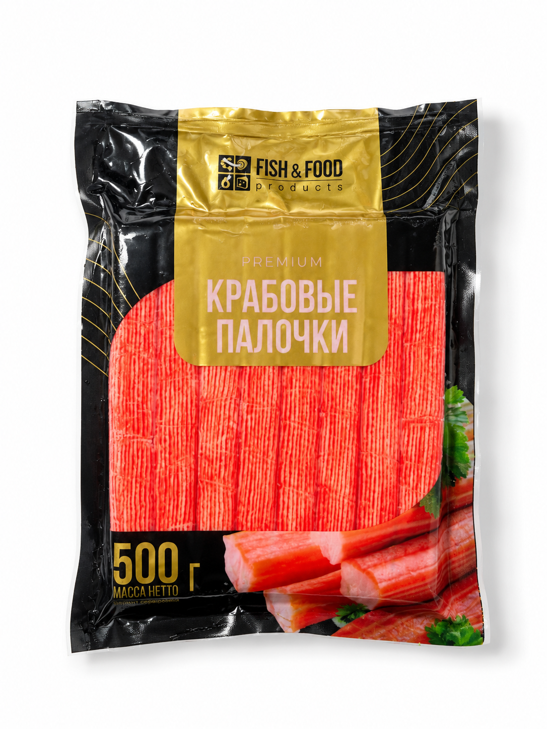 Палочки крабовые "FISH&FOOD" Premium, 500 г