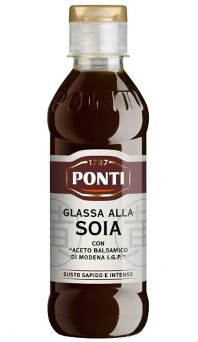 Соус-глазурь "Ponti" соевый с добавлением бальзамического уксуса, 240г