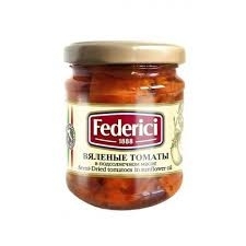 Томаты "Federici" вяленые в подс. масле, 180 гр