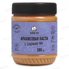 Арахисовая паста "Зеленый слон" с семенами чиа, 300 г