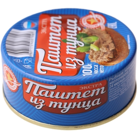 Паштет из тунца "Вкусные консервы", 100 г