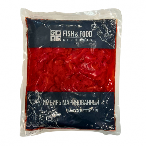 Имбирь "FISH&FOOD" маринованный розовый, 1,4кг