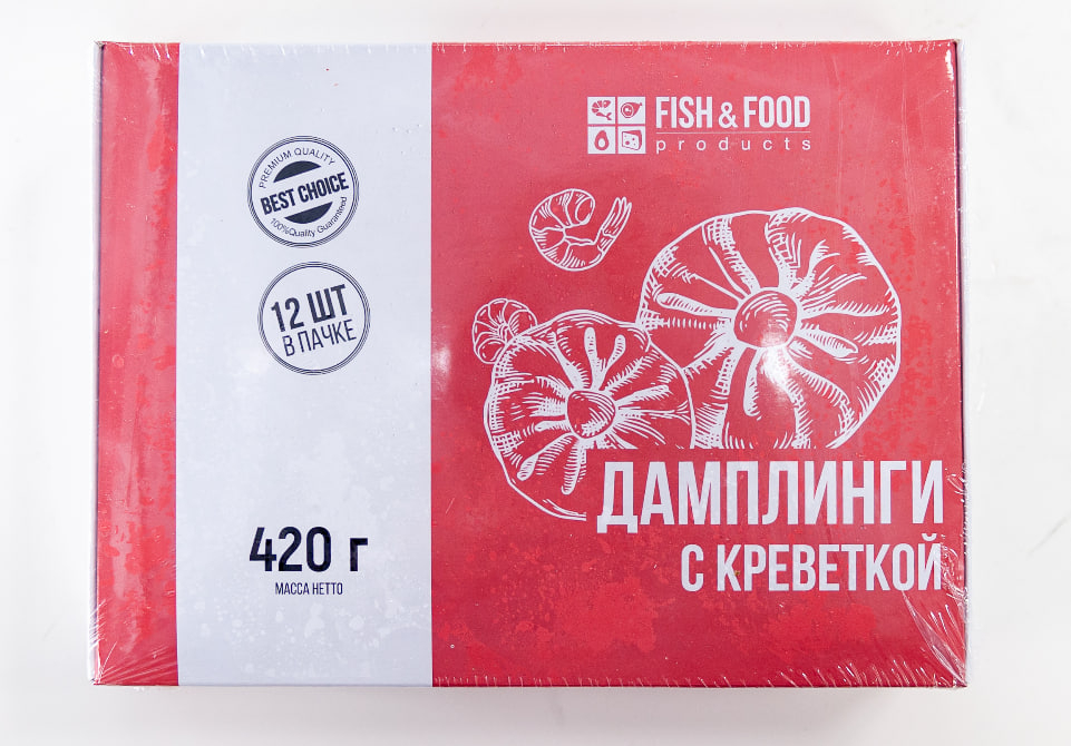 Дамплинги "Fish&Food" с креветкой, 420 г