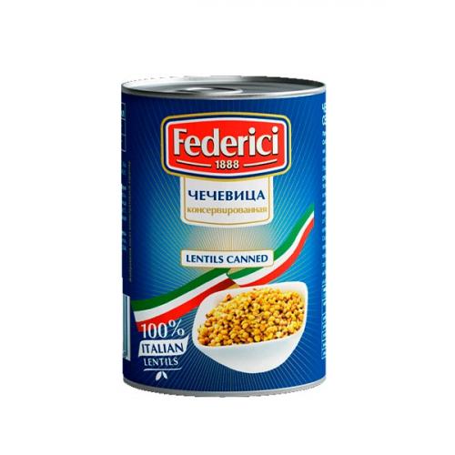 Чечевица "Federici" консервированная, 425г