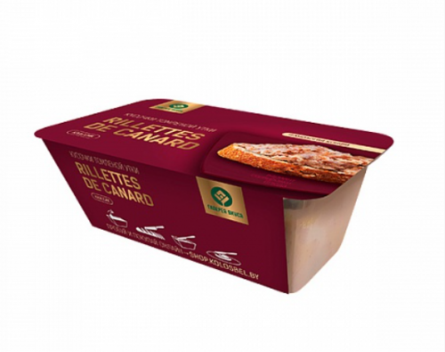Консервы паштетные "RILLETES DE CANARD" кусочки томленой утки, 160г