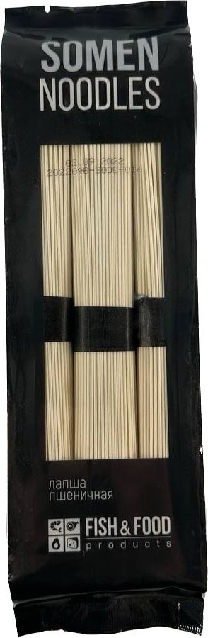 Лапша " Fish&Food" пшеничная "Сомен", 300г