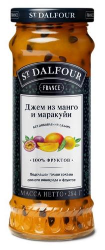 Джем "St Dalfour" из манго и маракуйи, 284 г Джем "St Dalfour" из манго и маракуйи, 284 г