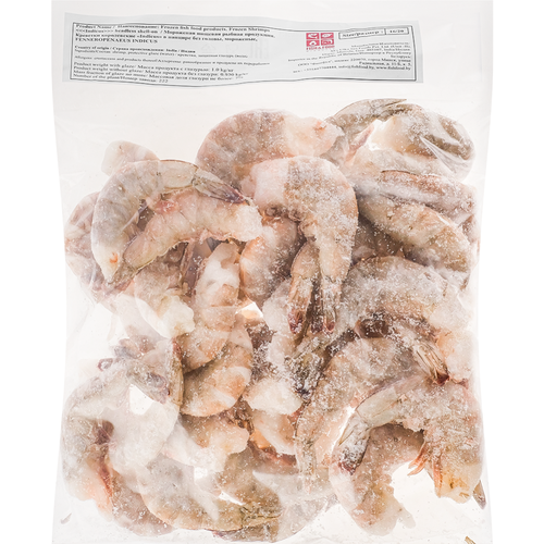 Креветки ваннамей "Fish&Food"  16/20 без головы в панцире, 1 кг
