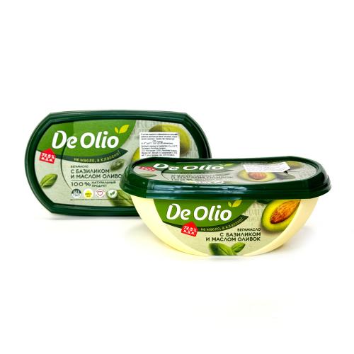 Крем на растительных маслах "De Olio" со вкусом базилика, 220 гр 