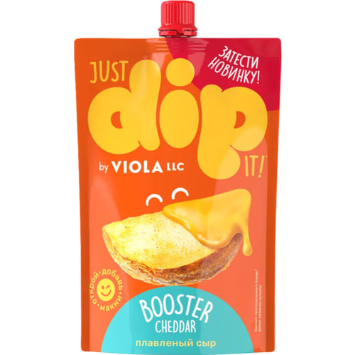 Сыр плавленый "Dip Viola" Booster Cheddar, 180 г