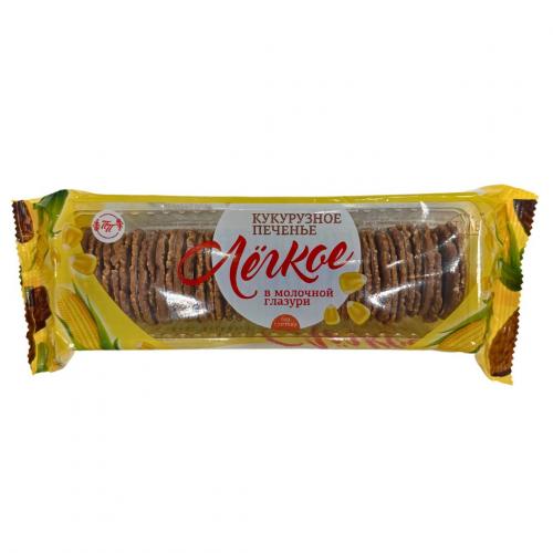 Кукурузное печенье "Лёгкое" в молочной глазури, 145 гр