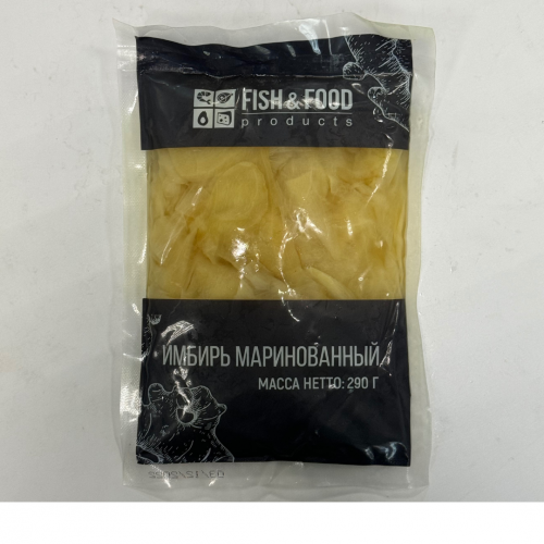 Имбирь "FISH&FOOD" маринованный белый, 290г