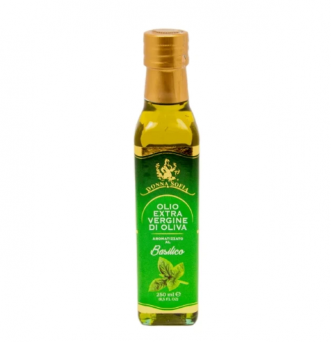 Масло оливковое "Donna Sofia" Extra Vergine с ароматом базилика, 250мл
