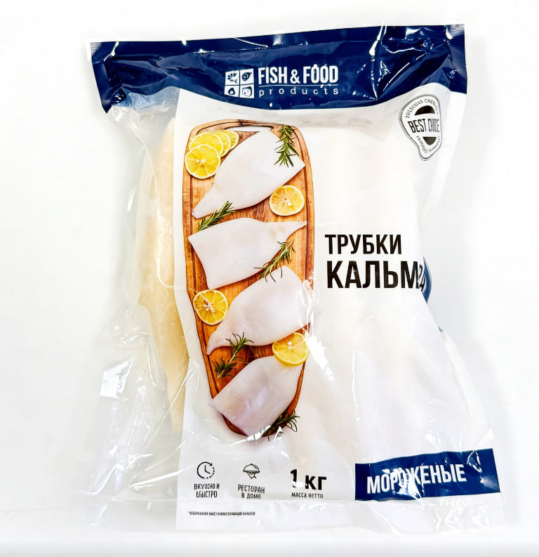 Кальмар трубки "Fish&Food" мороженые, 1 кг