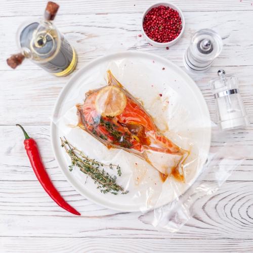 Форель стейк на кости в маринаде для гриля