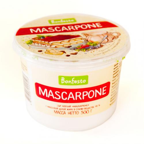 Сыр "Bonfesto" маскарпоне, 78%, 500г