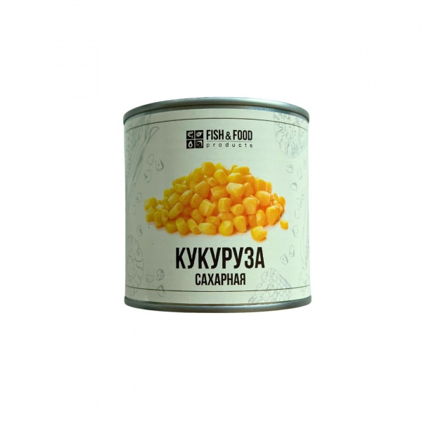 Кукуруза сахарная "Fish&Food" в зернах, 340 г
