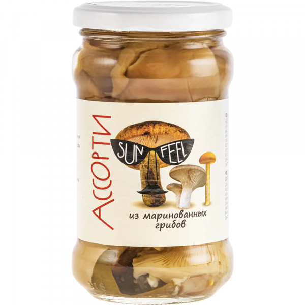 Грибы "Sunfeel" ассорти, 314мл