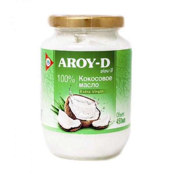 Масло "AROY-D" кокосовое (extra virgin), 450 мл