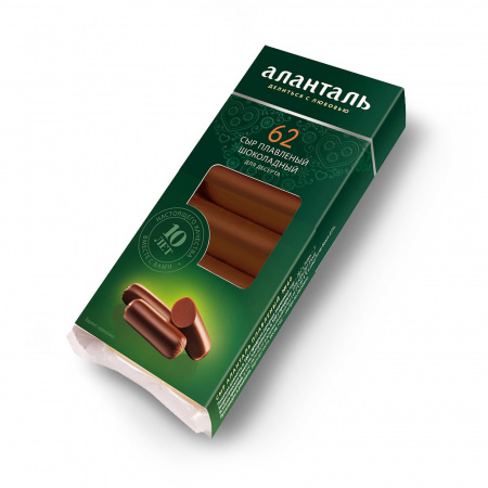 Сыр плавленный "Аланталь" №62 шоколадный батончик, 140 г