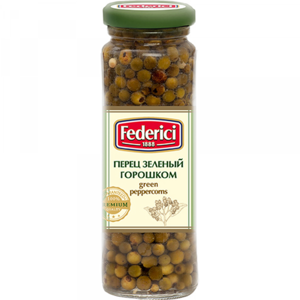 Перец "Federici" зеленый горошком, 110г