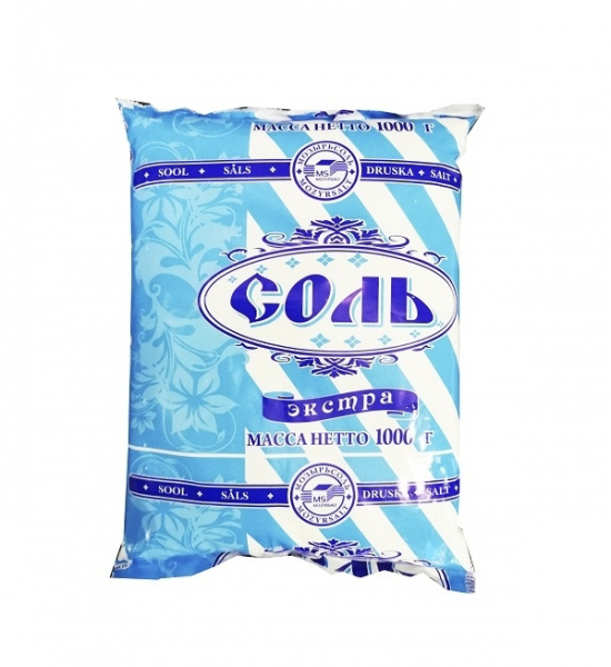 Соль йодированная "Полесье" экстра, 1 кг