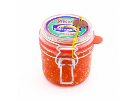 Икра "Охотоморье" лососевая (кета), 230 гр