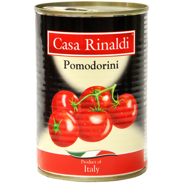 Томаты черри "Casa Rinaldi" в собственном соку, 400 г