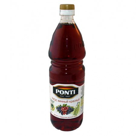 Уксус "Ponti" винный красный 6%, 1л