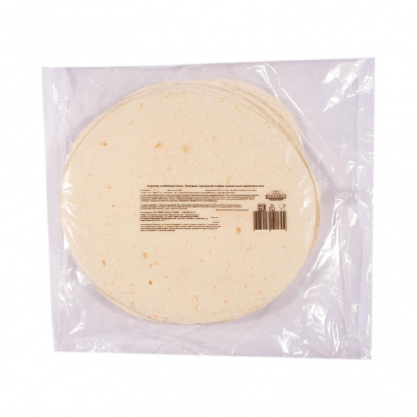 Лепешки тортильи "Mission" пшеничные 12-дюйм, 800г (12 шт)